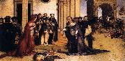 Lorenzo Lotto St Dominic Raises Napoleone Orsini oil painting on canvas